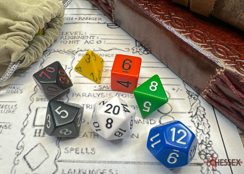 Opaque Polyhedral 7-Die Set