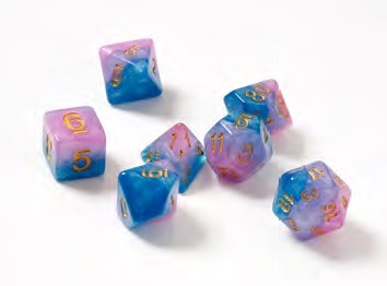 Seven Die Polyhedral Set