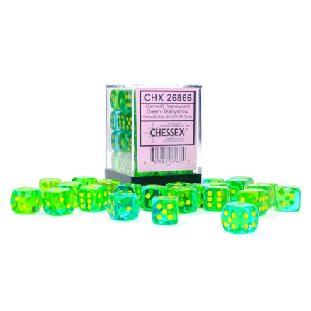 GEMINI® 12mm D6 Dice Block (36 DICE)