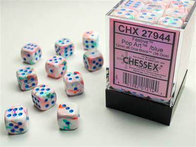 FESTIVE® 12mm D6 Dice Block (36 DICE)