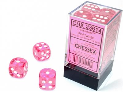 TRANSLUCENT 16MM D6 DICE BLOCK™ (12 DICE)