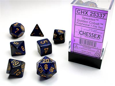 SPECKLED® POLYHEDRAL GOLDEN COBALT™ 7-DIE SET