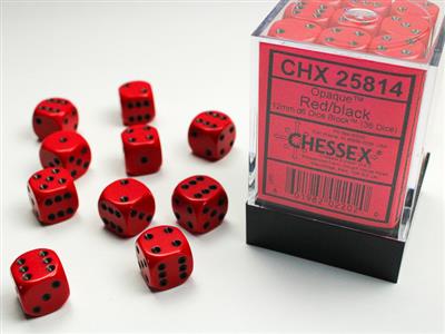 Opaque 12mm d6 Dice Block™ (36 dice)