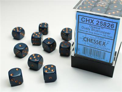 Opaque 12mm d6 Dice Block™ (36 dice)