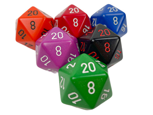 Chessex: Opaque D20 Die 34mm (Factory Second)