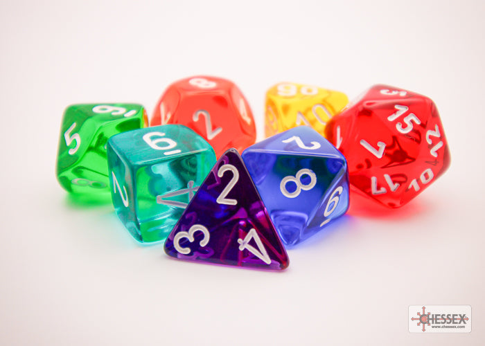 Translucent Polyhedral 7-Die Set