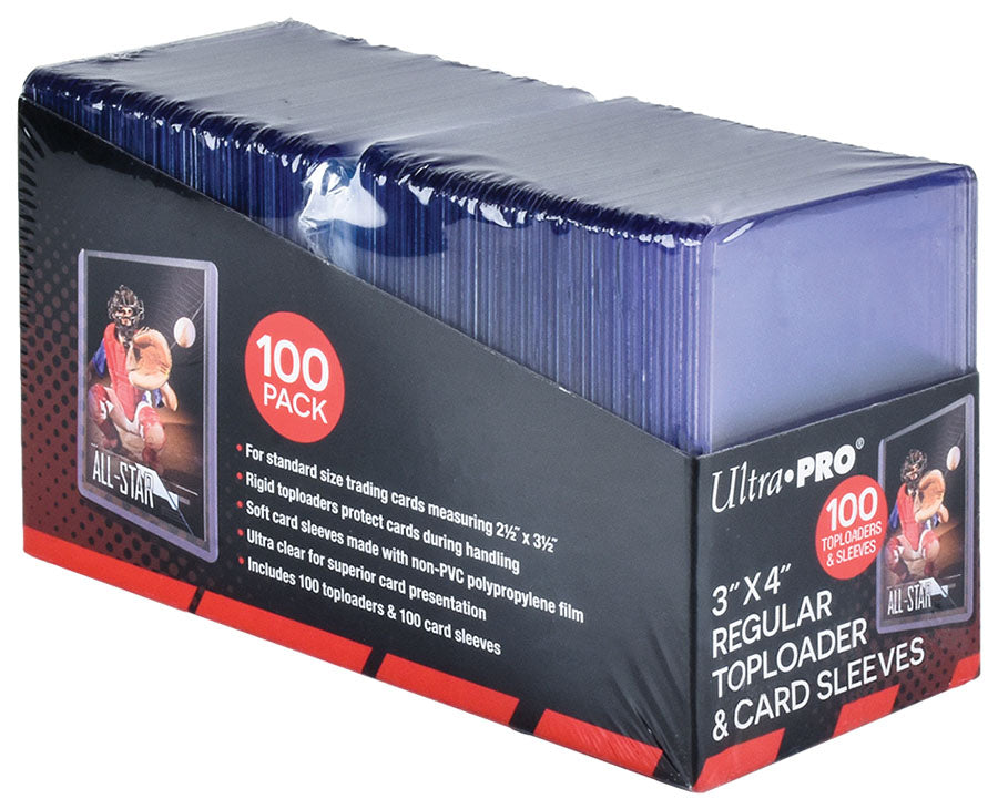 Ultra Pro Bundle: Toploader & Card Sleeves 3in x 4in