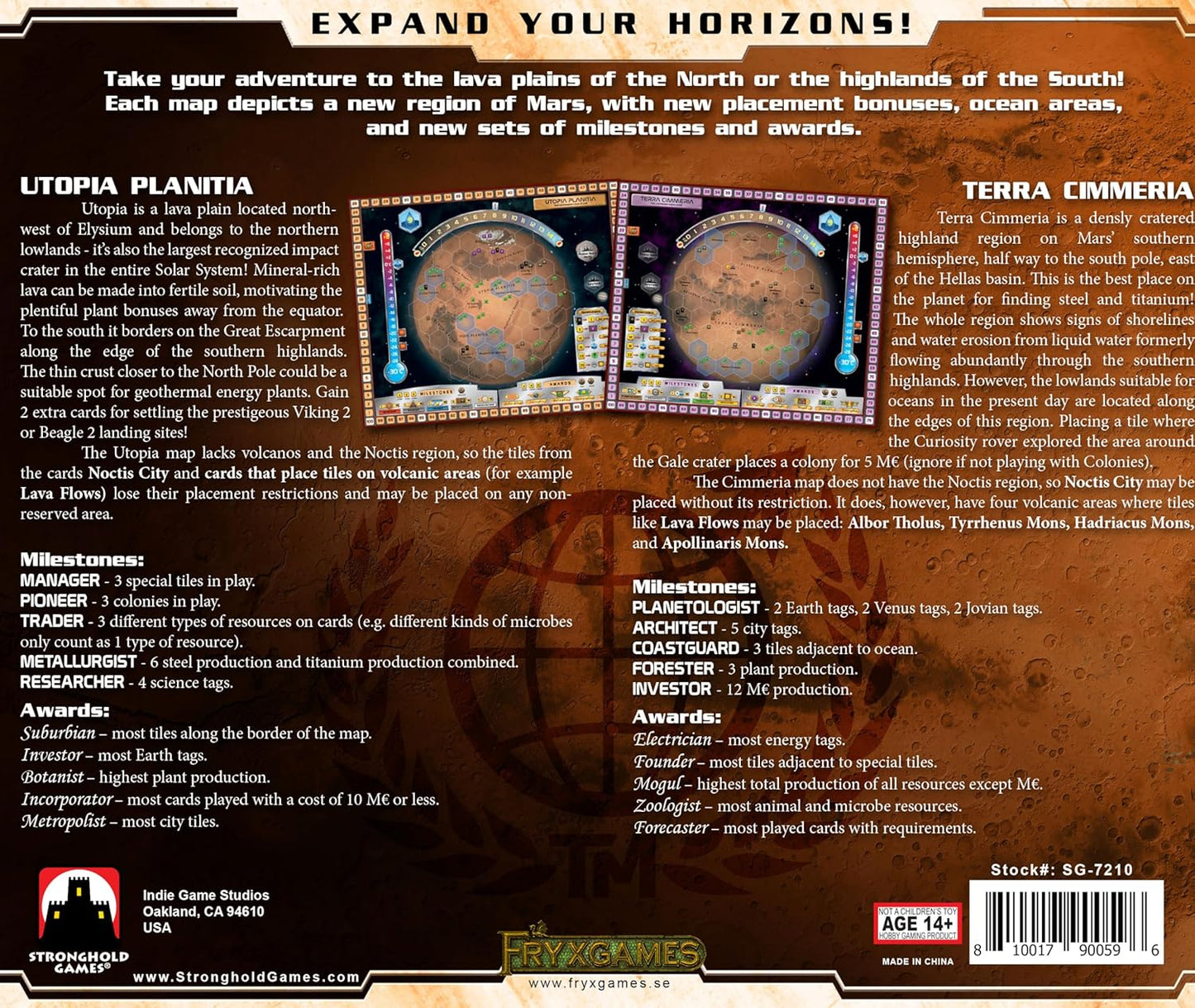 Terraforming Mars: Utopia & Cimmeria