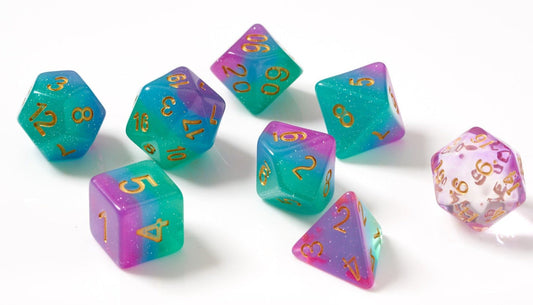Seven Die Polyhedral Set