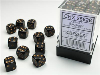 Opaque 12mm d6 Dice Block™ (36 dice)